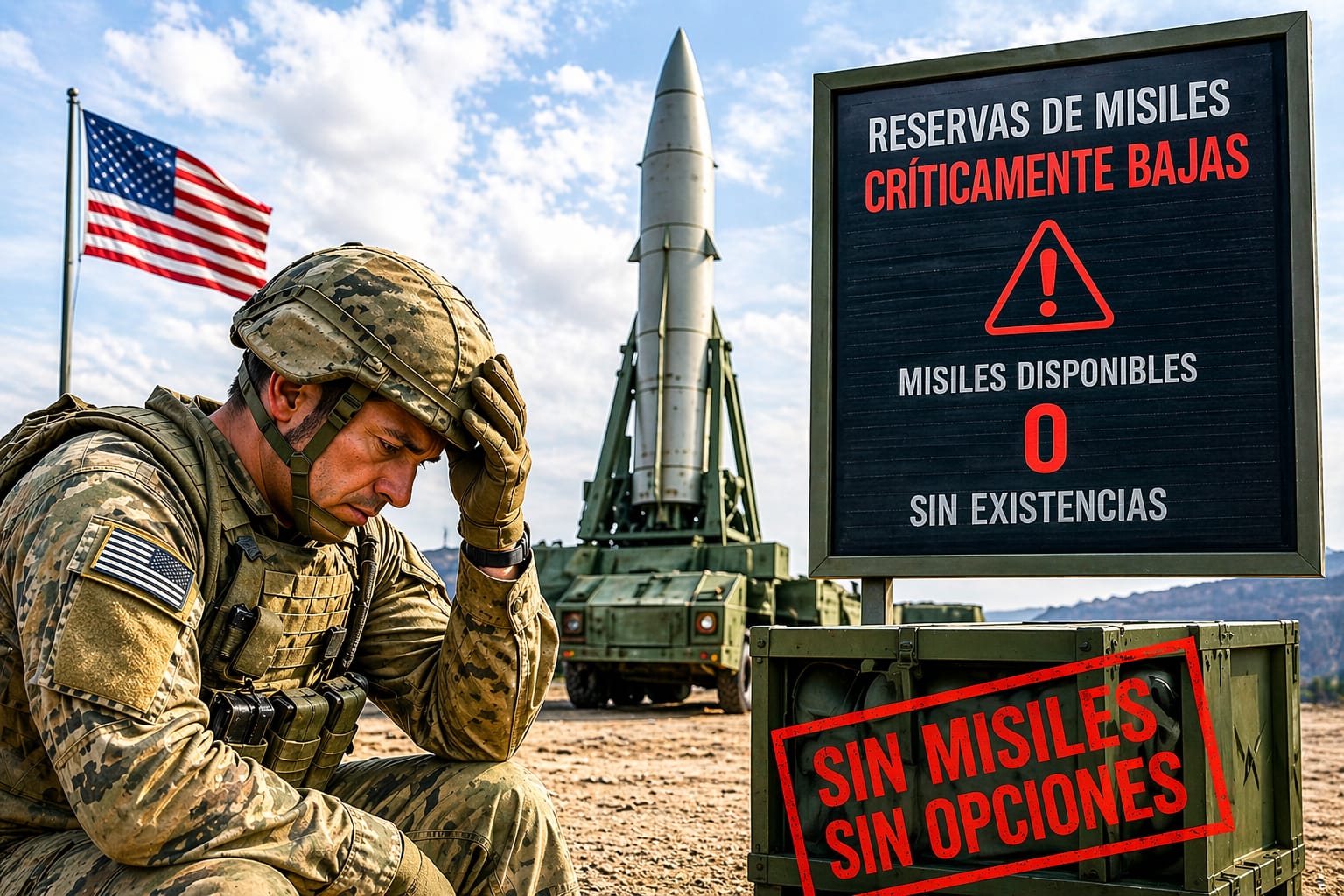 EE.UU. EN ALERTA: LA GUERRA CON IRÁN DEJA AL PAÍS AL BORDE DE QUEDARSE SIN MISILES