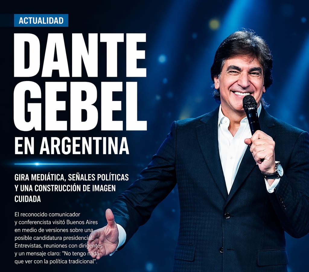 Dante Gebel en Argentina: gira mediática, señales políticas y una construcción de imagen cuidada