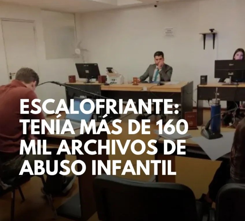 ESCALOFRIANTE: investigan a un acusado con más de 160 mil archivos de abuso infantil
