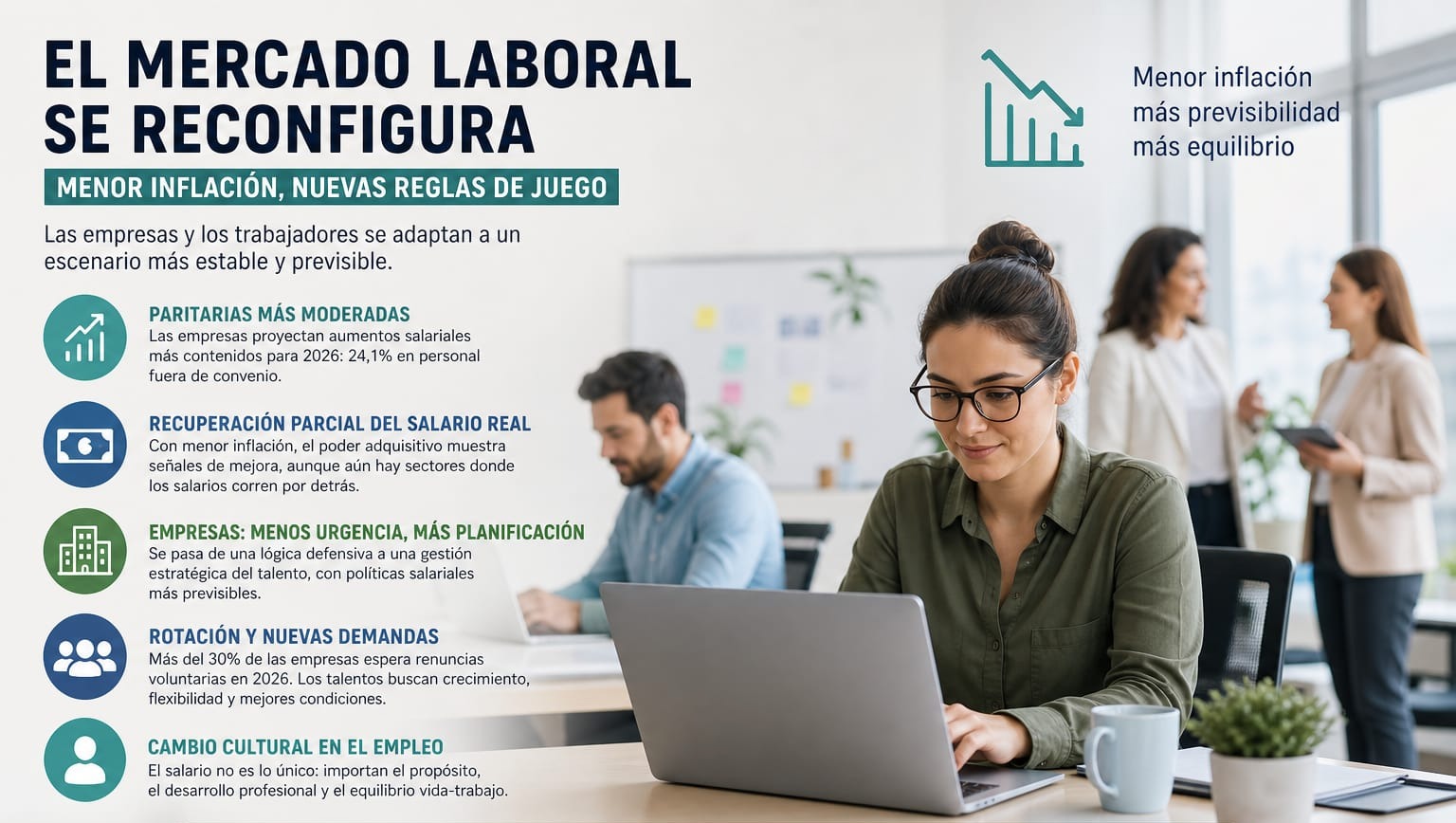 Claves del nuevo mercado laboral en Argentina