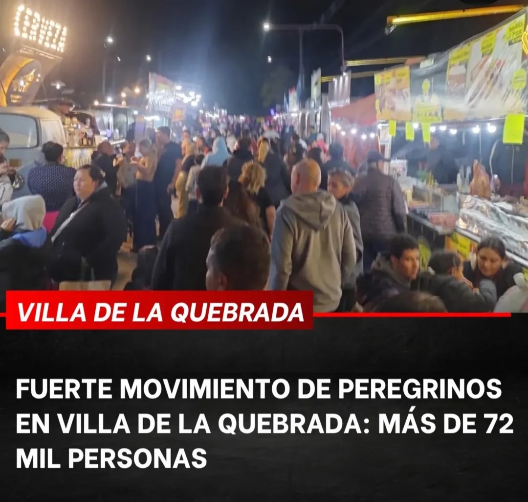SAN LUIS: MULTITUDINARIA PEREGRINACIÓN en Villa de la Quebrada
