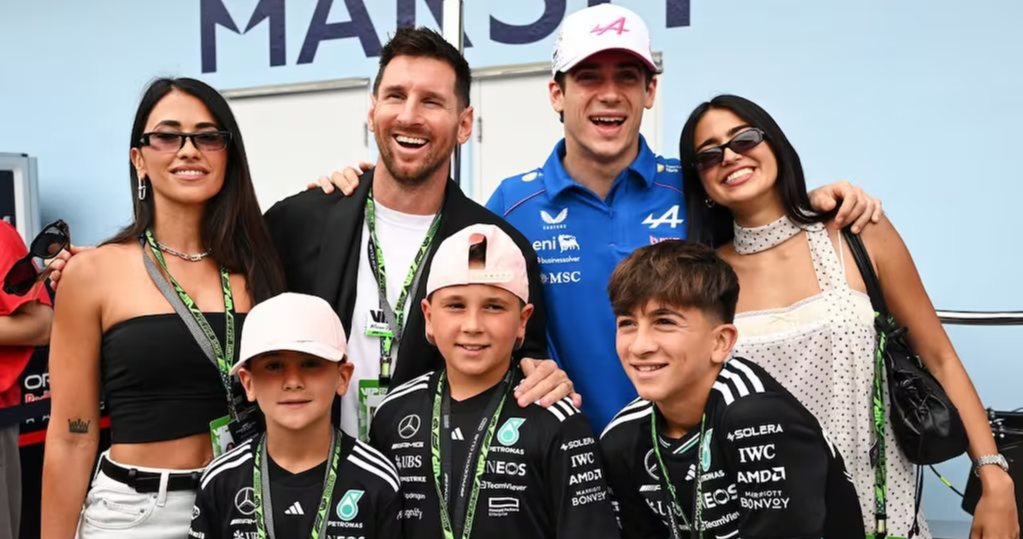 Messi y Colapinto, cara a cara en el GP de Miami: el encuentro que sorprendió a todos