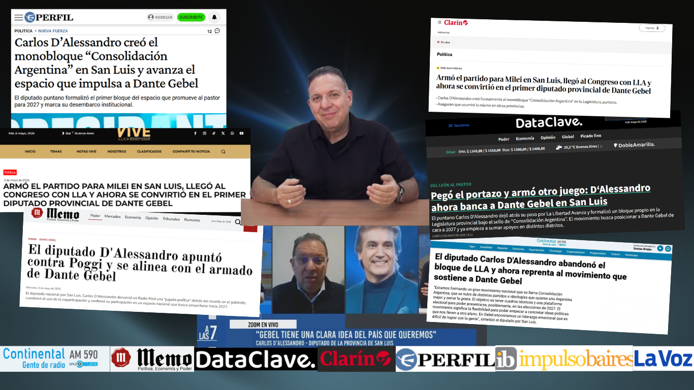 Fuerte posicionamiento de Carlos D'Alessandro y crecimiento de Consolidación Argentina en la escena nacional