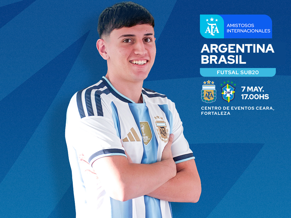 La Selección Sub 20 enfrenta esta tarde a Brasil en el primero de dos partidos