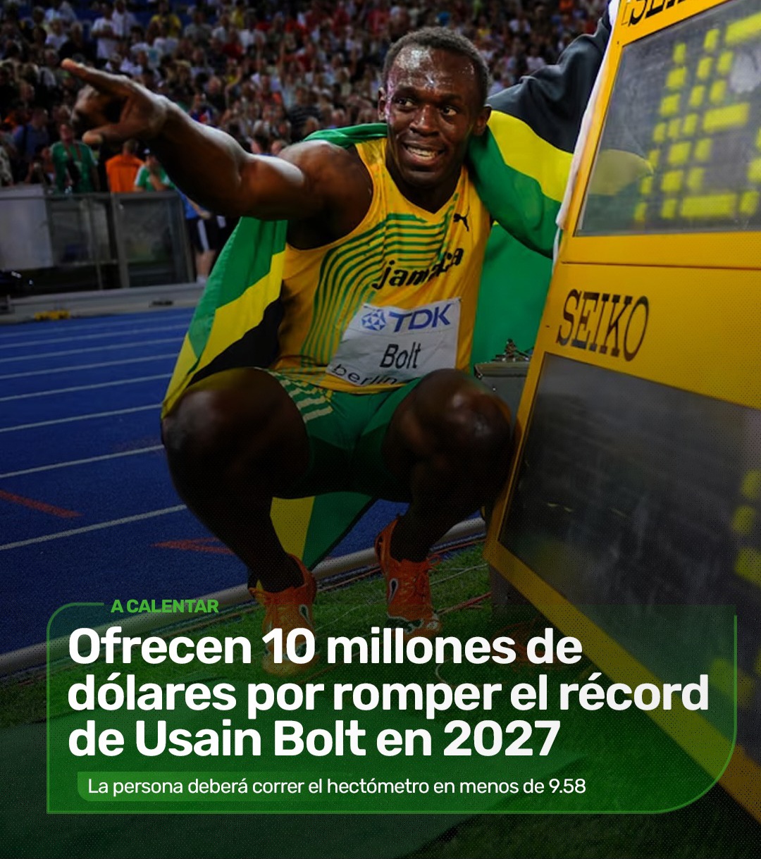 US$10 Millones para Derribar el Récord de Usain Bolt
