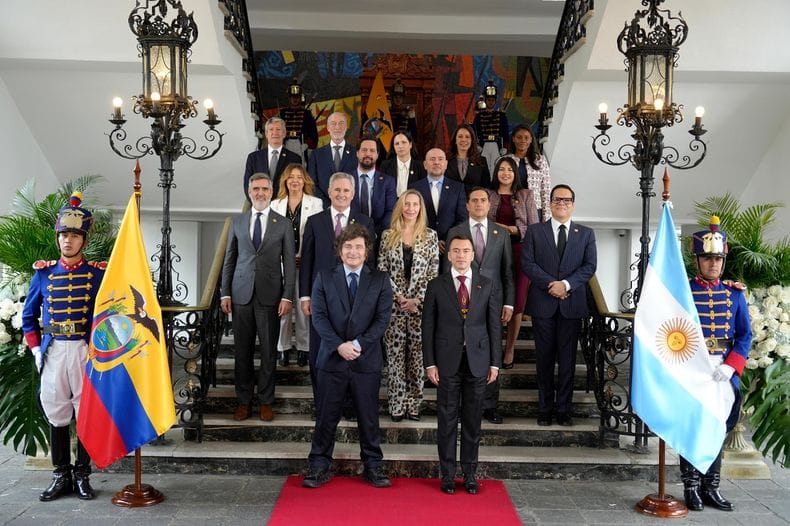 MILEI Y NOBOA FIRMARON SEIS ACUERDOS ESTRATÉGICOS PARA FORTALECER LA RELACIÓN ENTRE ARGENTINA Y ECUADOR