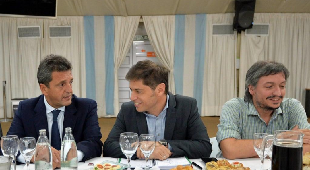 La intimidad de la cumbre peronista entre Axel Kicillof, Sergio Massa y Máximo Kirchner