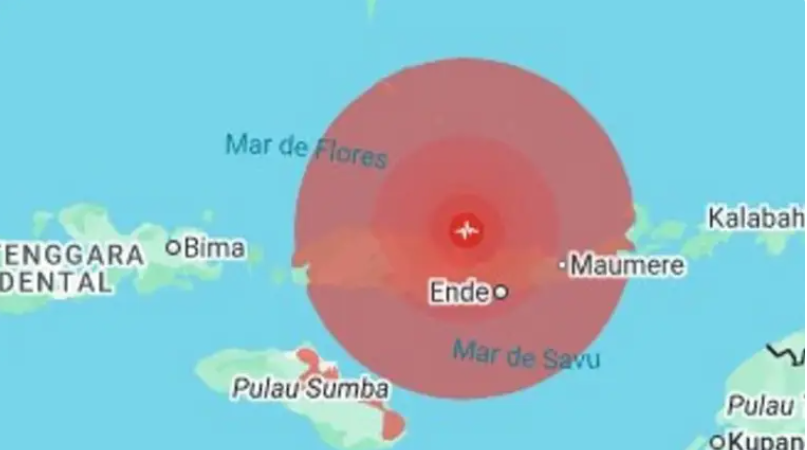 Pánico en Indonesia: un fuerte terremoto de magnitud 7,7 obligó a emitir un alerta de tsunami