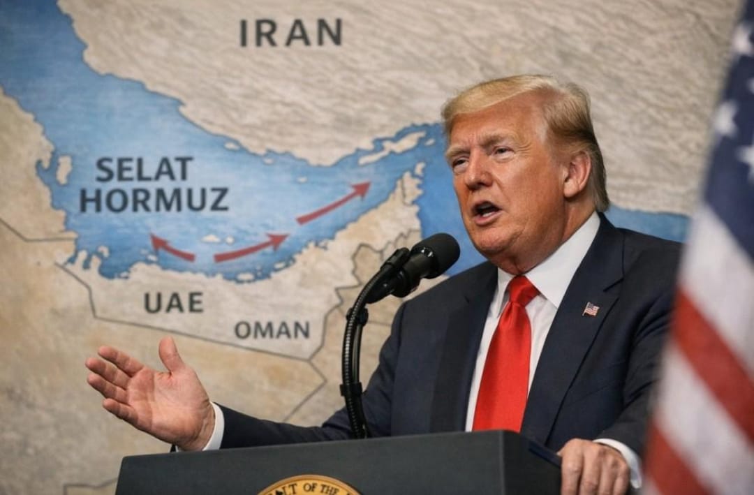 TRUMP AMENAZA CON DECLARAR AL ESTRECHO DE ORMUZ COMO TERRITORIO DE EE.UU.